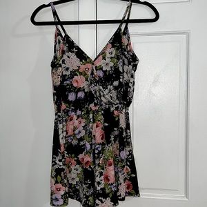 Floral Windsor Romper short